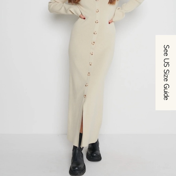 Elsa Knit Button Dress - Picture 4 of 6